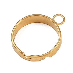 Золотой 304 основание с петлевым кольцом из нержавеющей стали, золотые, 4.5 мм, отверстие : 3.5 мм, внутренний диаметр: 17 мм