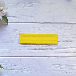 Желтый Повязки для волос из молочного шелка, мягкая толстая повязка на голову, желтые, 200x50 мм