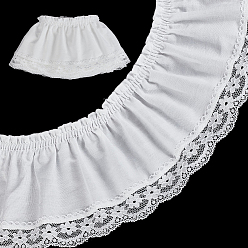 Белый 2 ярдов хлопкового кружева, аксессуары для одежды, белые, 4-1/8 дюйм (105 мм), около 1.99 ярдов (1.82 м) / комплект