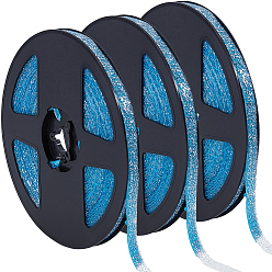 Серебро 3 рулоны ПВХ кромочной ленты, Кромка из клеевого шпона, с усилителем адгезии, для самодельного стола, кабинет, мебель, декоративная отделка, серебряные, 7.5~8x1.5 мм, около 6 м / рулон