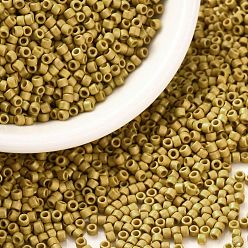 (932FM) Темно-синий аква-матовый с подкладкой Цилиндрический бисер, матового цвета, единый размер, темно-золотистые, 2x1.3~1.5 мм, отверстие : 0.8~1 мм, около 40000 шт / упаковка, 450 г / мешок