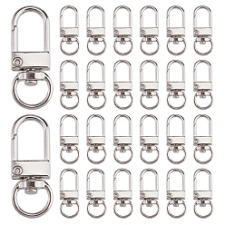 Платина Застежками сплава поворотные, с карабин-лобстерами , платина, 32x13x5 мм, 50 шт / комплект