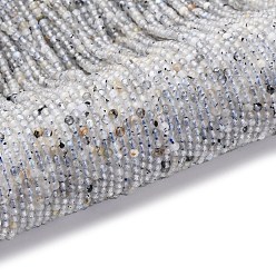 Лабрадорита Природные лабрадорита бисер нитей, круглые, граненые, 2 мм, отверстие : 0.6 мм, около 174 шт / нитка, 15.55'' (39.5 см)