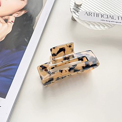 Фора Заколки для волос в форме когтей из ацетата целлюлозы, аксессуары для волос для женщин и девочек, оранжевые, 75 мм