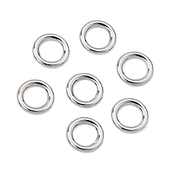 Platin Farbe Messing Verbinderring, runde Ringe, langlebig überzogen, Gestell, Platin Farbe, 5x0.8 mm, Innendurchmesser: 3.3 mm