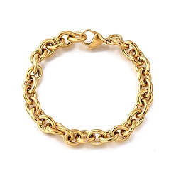 Золотой 304 женские браслеты-цепочки из нержавеющей стали, золотые, 8-1/4 дюйм (21 см)