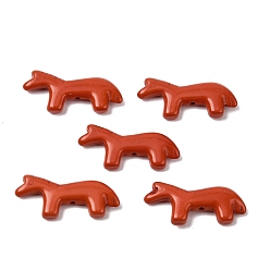 Оранжевый Синтетические бирюзовые бусины, лошадь, окрашенные, оранжевые, 12.5~13x28.5~29x4~4.5 мм, отверстие : 1.2 мм