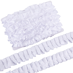 Weiß 2Beutel aus Polyester-Knittergazeband, Kleidungszubehör, weiß, 1-5/8 Zoll (40 mm), ca. 5.00 Yards (4.57 m)/Beutel