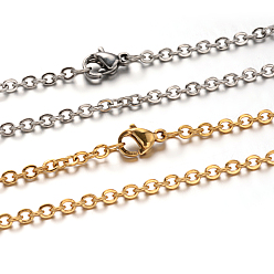 (52) Непрозрачная лаванда 304 из нержавеющей стали Кабельные зажимы ожерелья, с карабин-лобстерами , разноцветные, 19.6 дюйм (50 см), 2 мм