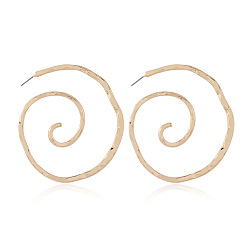 Другие Серьги сплава, золотые, спираль, 68x62 мм