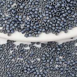 (DB0301) Матовый Темно-металлическо-серый 5g бусины miyuki delica, цилиндр, японский бисер, 11/0, (дб 0301) матовая пушка, 1.3x1.6 мм, отверстие : 0.8 мм