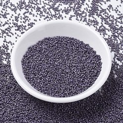 (DB1174) Galvanized Matte Eggplant MIYUKI Delica Beads, Cylinder, Japanese Seed Beads, 11/0, (DB1174) Galvanized Matte Eggplant, 1.3x1.6mm, Hole: 0.8mm, about 2000pcs/bottle, 10g/bottle