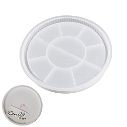 Белый Силиконовые формы, плоско-круглые, белые, 225x26 мм