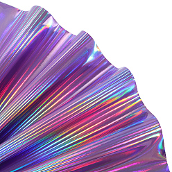 Лиловый Лазерная ткань из искусственной кожи, товары для рукоделия, сирень, 1350x300x0.8 мм