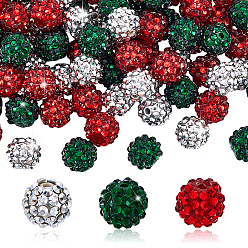 (52) Непрозрачная лаванда 75 шт. 3 цветные акриловые смоляные стразы с градиентными бусинами, разноцветные, 14 мм, отверстие : 2~2.5 мм, 25 шт / цвет