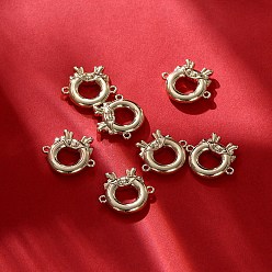 Golden Alloy Connector Charms, Dragon, Golden, 19.5x17.5mm, 2pcs/bag