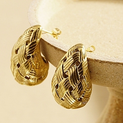 Золотой 304 из нержавеющей стали серьги, слеза, золотые, нет размера