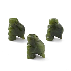 Лимонный Нефрит Украшение дисплея из натурального лимонного нефрита, для домашнего офиса настольный, динозавр, 39.5~41.5x17~21x28.5~31.5 мм