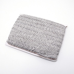 Светло-серый Бахрома с кисточками, украшение занавеса, аксессуары для костюма, светло-серый, 35x1 мм, Около 25 м / пачка