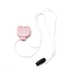 Pink Пластиковый счетчик вязания крючком, портативный счетчик рядов, розовые, 485 мм