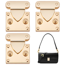 Light Gold 3 шт. замки для кошельков из цинкового сплава в форме сердца, для самостоятельного изготовления сумок, золотой свет, 27x34 мм