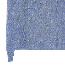 Bleu Nuit 1 rouleau de tissu en cuir PU, avec des sacs cadeaux en organza 1pc, bleu minuit, 1350x303mm