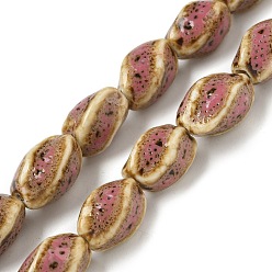 Фламинго Фарфора ручной работы бисер нитей, скручивать бусины, фламинго, 15x13x13 мм, отверстие : 1.8 мм, около 24 шт / нитка, 14.76'' (37.5 см)