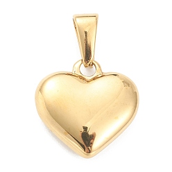 Letter H 304 Stainless Steel Pendants, Heart with Black Letter, Golden, Letter.H, 16x16x4.5mm, Hole: 7x3mm