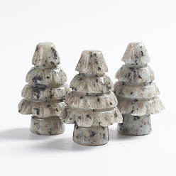 Sesame Jasper Natural Sesame Jasper Display Decorations, Tree, 34~35x51~54mm