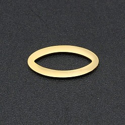 Real 18K Gold Plated 201 Stainless Steel Linking Rings, Horse Eye, Laser Cut, Real 18K Gold Plated, 15x7x1mm