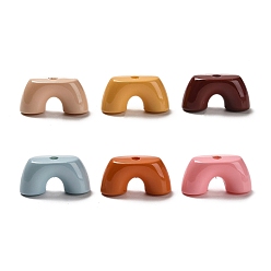 Mixed Color Baking Paint Acrylic Beads, Pants, Mixed Color, 12x24x9mm, Hole: 2mm