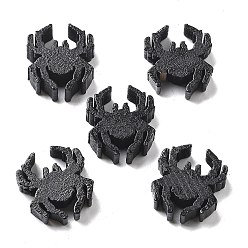 Черный Деревянные бусины, паук, чёрные, 21x19x6.5 мм, отверстие : 2 мм