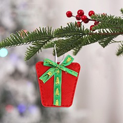 Box Рождественские подвесные украшения из нетканых материалов, для подвесных украшений на елку, коробка, 145x95 мм