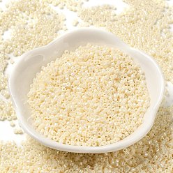 Бледно-Золотистый Цилиндрический бисер, непрозрачные цвета блеск, единый размер, бледно золотарник, 2x1.5 мм, отверстие : 0.8 мм, около 40000 шт / упаковка, о 450 г / мешок