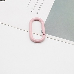 Pink Легкосплавные пружинные кольца, овальные, розовые, 50x25 мм