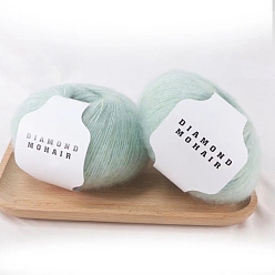 Aquamarin Acrylfasergarn, zum Stricken und Häkeln, warmes Garn für Taschen, Mützen, Schals, Kleidung, Handschuhe, Hausschuhe, Puppen, Aquamarin, 0.9 mm