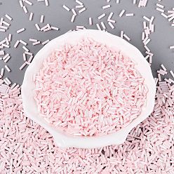 Pink Круглые стеклянные бусины класса А (FGB)., стиль остекления цейлона, розовые, 6x1.5 мм, отверстие : 0.8 мм, Около 16071 шт / фунт