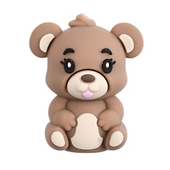 Верблюжий Силиконовые бусины, Малая Медведица, верблюжие, 27.5x22.5x16.5 мм, отверстие : 2 мм