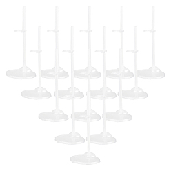 Прозрачный Пластиковые сборные держатели для кукол, прозрачные, готовый продукт: 7.3x9.9x20.8 см