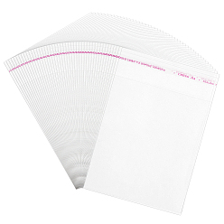 Прозрачный Прозрачные целлофановые самоклеящиеся упаковочные пакеты OPP, прямоугольные, прозрачные, 15x10.3x0.01 см