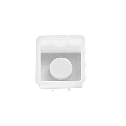 Квадрат Силиконовые формы, формы для литья смолы, для уф-смолы, изготовление ювелирных изделий из эпоксидной смолы, белые, квадратный, 108x92x25 мм