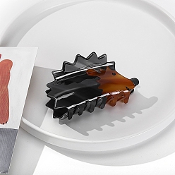 Hedgehog Заколки для волос из ацетата целлюлозы в форме когтей животных, аксессуары для волос для женщин и девочек, еж, 94x56 мм