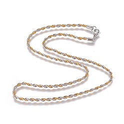 (52) Непрозрачная лаванда 304 из нержавеющей стальной трос цепи ожерелья, с карабин-лобстерами , разноцветные, 19.7 дюйм (50 см), 3 мм