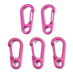 Камелия Окрашенные распылением пружинные кольца из сплава, защелкивающееся кольцо, без кадмия, без никеля и без свинца, камелия, 31.5x14.5x7 мм, отверстие : 5.5 мм