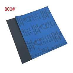 Серый Наждачная бумага прямоугольник, шлифовальные шлифовальные инструменты, серые, 800 зернистость, 28x23x0.02 см