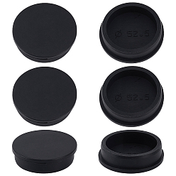 Negro Tapones de goma, tapón de sellado resistente a altas temperaturas, negro, 57x15 mm