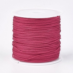 Камелия Нейлоновая нить, ювелирные изделия шнур нейлона для пользовательских ювелирных изделий делает тканые, камелия, 0.8 мм, около 49.21 ярдов (45 м) / рулон