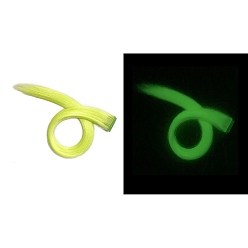 Желтый Светящиеся высокотемпературные волокна, длинные прямые волосы, парик, светящиеся в темноте волосы парика, желтые, 500 мм