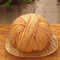 Легкий Лосось Кашемир сегмент окрашенная пряжа, для ткачества, вязание крючком, светлый померанцевый, 2 мм, около 131.23 ярдов (120 м) / моток