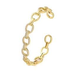 Настоящее золото 18K Латунные браслеты с микропаве из кубического циркония для женщин, реальный 18 k позолоченный, внутренний диаметр: 1-3/4x2-1/4 дюйм (4.5x5.8 см)